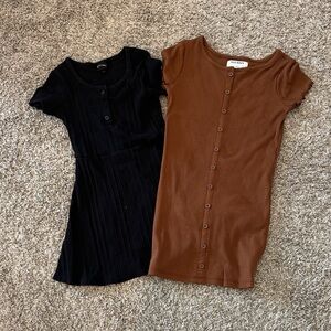 Old Navy Brown Ribbed Top